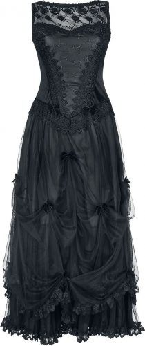 Sinister Gothic Dlouhé šaty Šaty černá