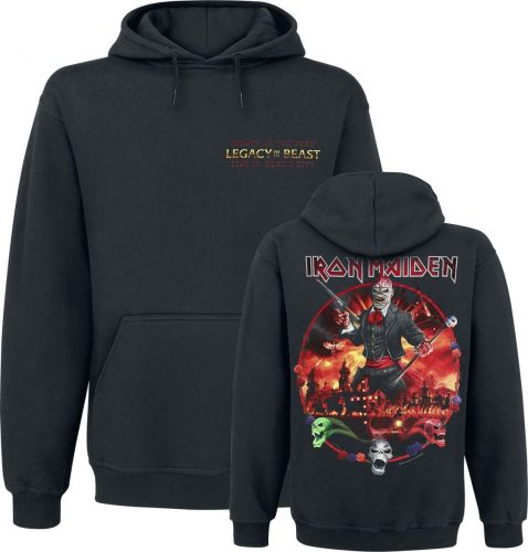 Iron Maiden LOTB Live Album Mikina s kapucí černá