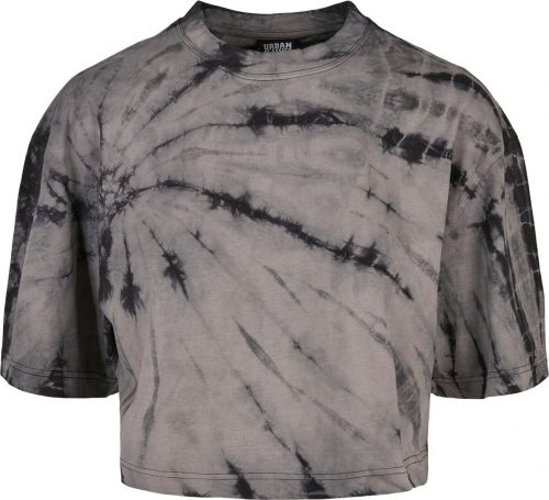Urban Classics Dámské oversized cropped batikované tričko Tričko šedá