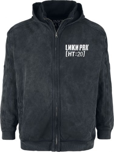 Linkin Park Hybrid Theory – Street Soldier By Joe Hahn Mikina s kapucí na zip cerná/šedá