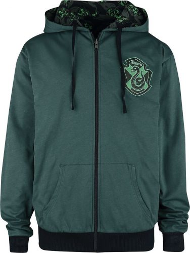 Harry Potter Slytherin Mikina s kapucí na zip černá