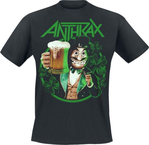 Anthrax St. Patrick's Day 2015 Tričko černá