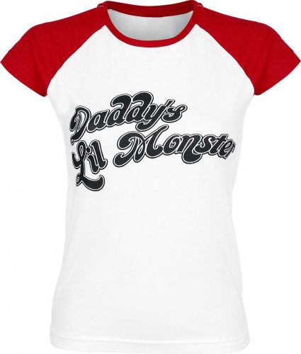 Suicide Squad Daddy's Lil' Monster Dámské tričko bílá/cervená