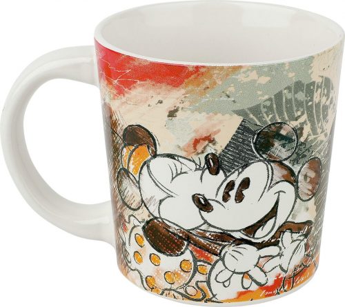 Mickey & Minnie Mouse Mickey & Minnie Hrnek bílá/oranžová