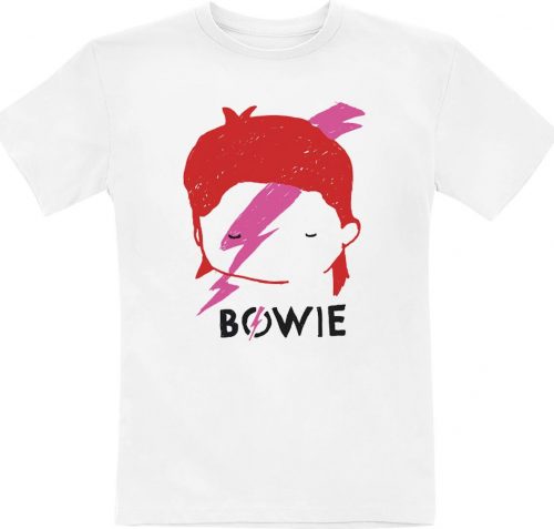 David Bowie Kids - Lightning Bolt Sketch detské tricko bílá