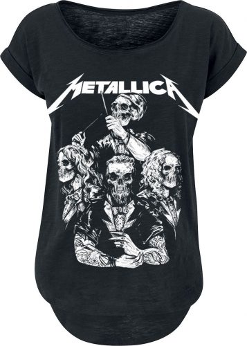 Metallica S&M2 Skull Tux Dámské tričko černá