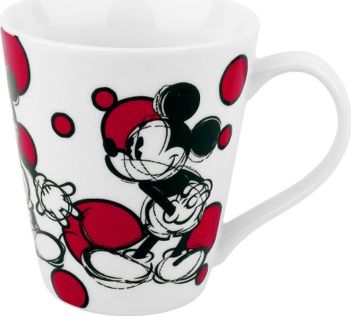 Mickey & Minnie Mouse Micky Dots Hrnek bílá/cerná/cervená