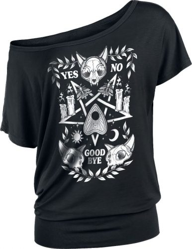 Gothicana by EMP T-Shirt mit Pentagramm Dámské tričko černá