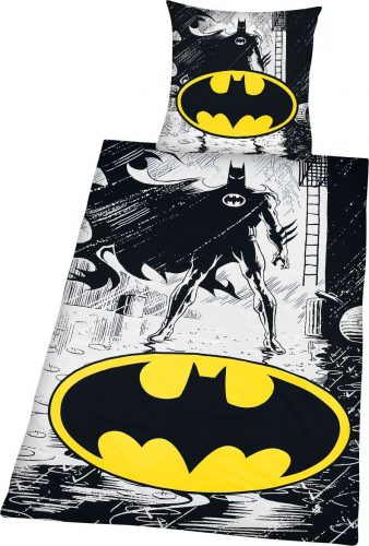 Batman Comic Ložní prádlo bílá/žlutá/cerná