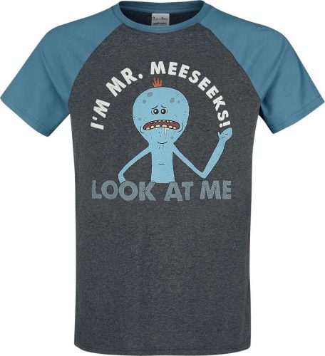 Rick And Morty Mr. Meeseeks Tričko cerná/modrá