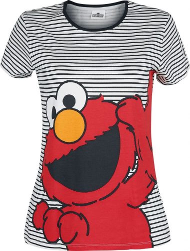 Sesame Street Elmo Dámské tričko cerná/bílá