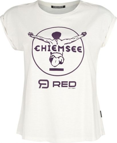 RED by EMP Biele tricko RED X CHIEMSEE s potlacou Dámské tričko bílá