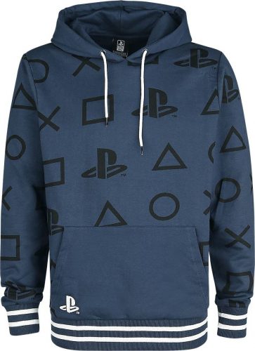 Playstation icons Mikina s kapucí modrá