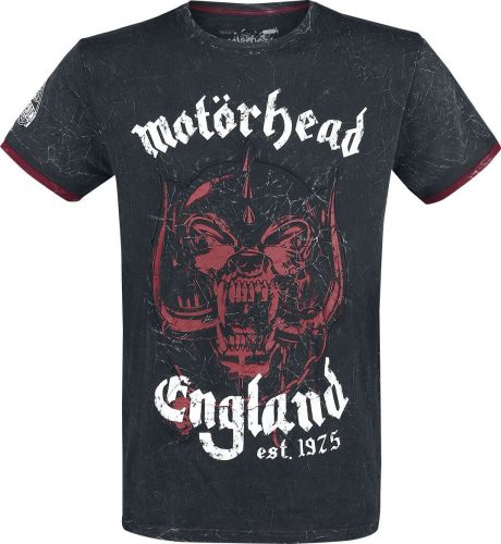 Motörhead EMP Signature Collection Tričko charcoal/červená