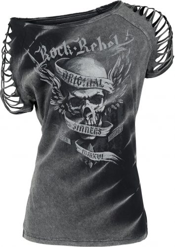 Rock Rebel by EMP All In The Mind Dámské tričko šedá
