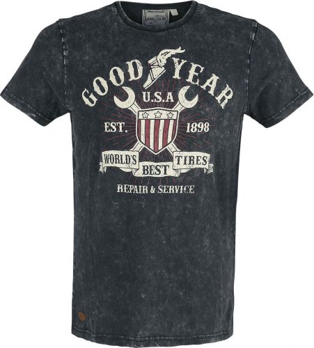 GoodYear Pánské tričko pohodlného střihu Tričko černá