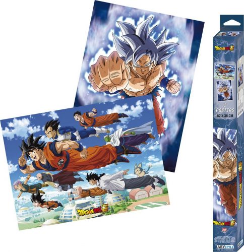 Dragon Ball Super - Goku and Friends- sada 2 ks plakátů s Chibi designem plakát vícebarevný