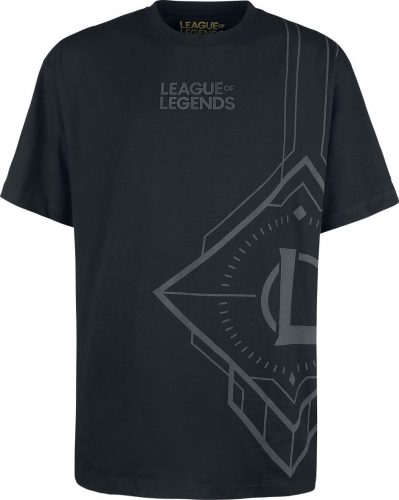 League Of Legends Hextech Logo Tričko černá
