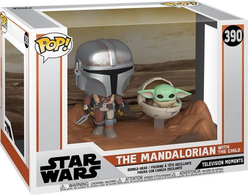 Star Wars Vinylová figurka č. 390 The Mandalorian - The Mandalorian with The Child (Movie Moments) Sberatelská postava standard
