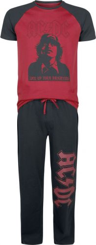 AC/DC Pyjama pyžama cerná/cervená