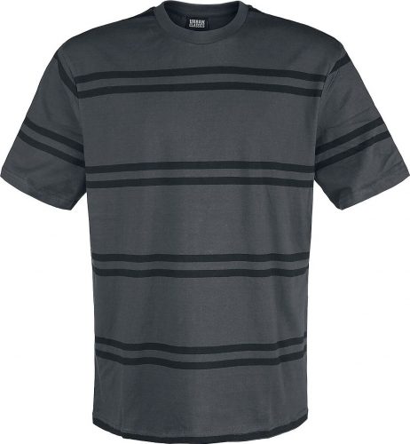 Urban Classics Oversized tričko s proužky Tričko černá