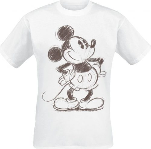 Mickey & Minnie Mouse Sketch Tričko bílá