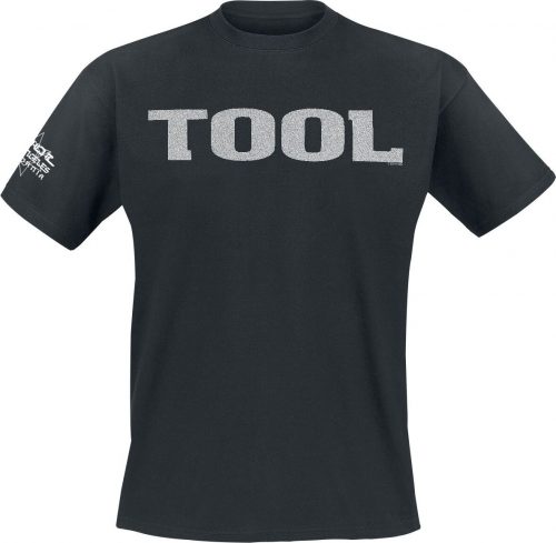 Tool Metallic silver Logo Tričko černá