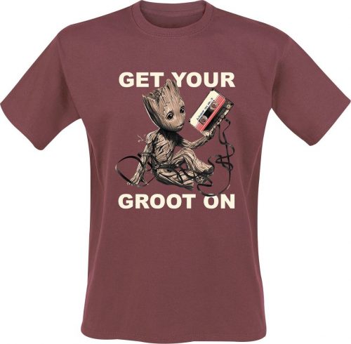 Strážci galaxie Vol.2 - Get your Groot on Tričko červená