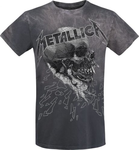 Metallica Sad But True Skull Tričko tmavě šedá