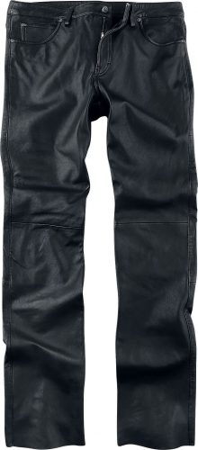 Gipsy GBJeans LNTV Kožené kalhoty černá
