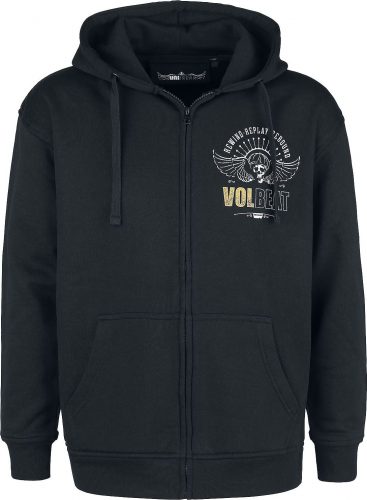 Volbeat Skull Mikina s kapucí na zip černá