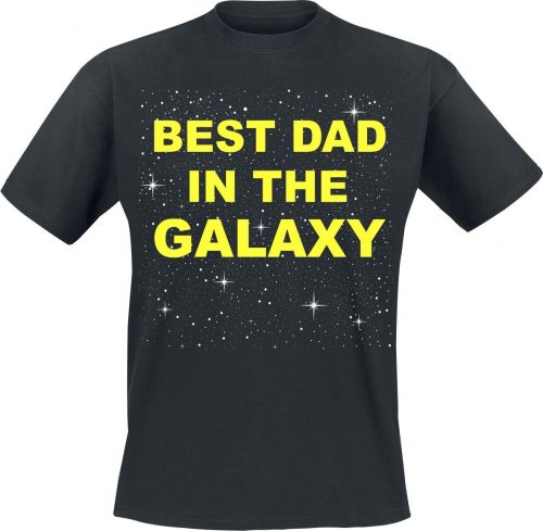 Family & Baby Best Dad In The Galaxy Tričko černá