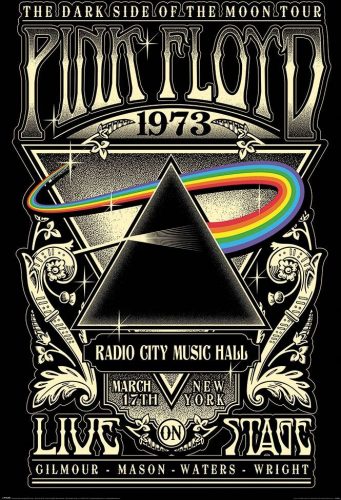Pink Floyd 1973 plakát vícebarevný
