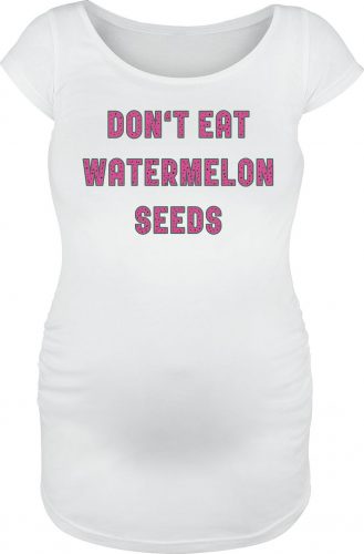 Móda pro těhotné Don`t Eat Watermelon Seeds Dámské tričko bílá