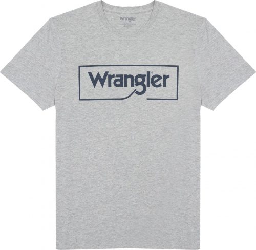 Wrangler Tričko Frame Logo Tričko šedá