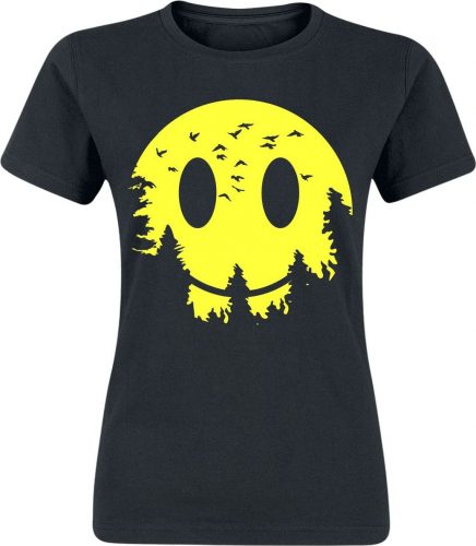 Smiley Moon Dámské tričko černá