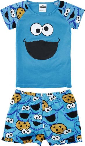 Sesame Street Kids - Cookie Monster Dětská pyžama modrá