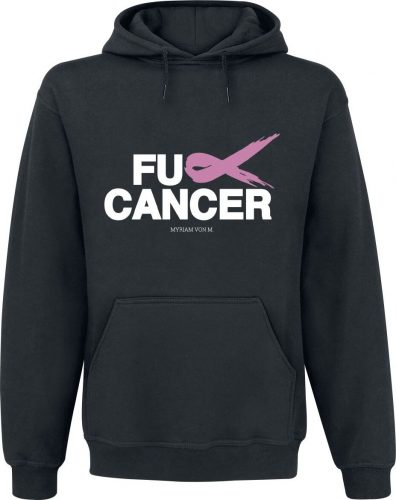 Fuck Cancer by Myriam von M Fuck Cancer Mikina s kapucí černá