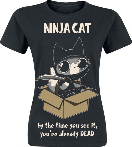 Cupcake Cult Ninja Cat Dámské tričko černá