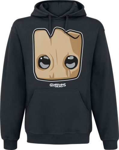 Strážci galaxie Game - Groot Cute Face Mikina s kapucí černá