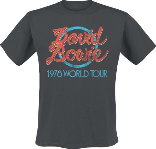 David Bowie World Tour 1978 Tričko černá