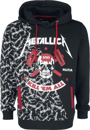 Metallica EMP Signature Collection Mikina s kapucí černá