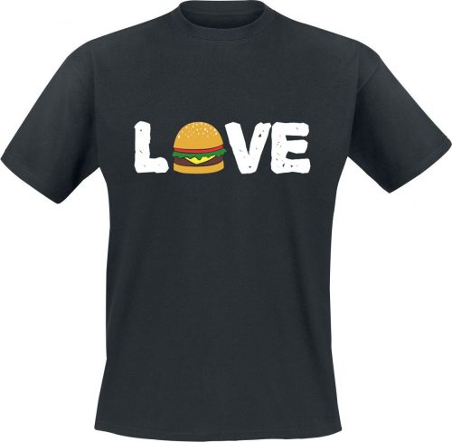 Burger Love Tričko černá