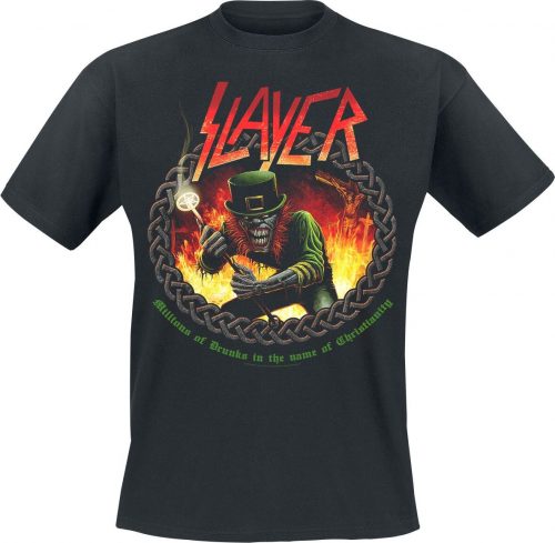 Slayer Zombie Leprechaun Tričko černá