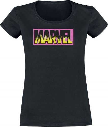 Marvel Neon Logo Dámské tričko černá