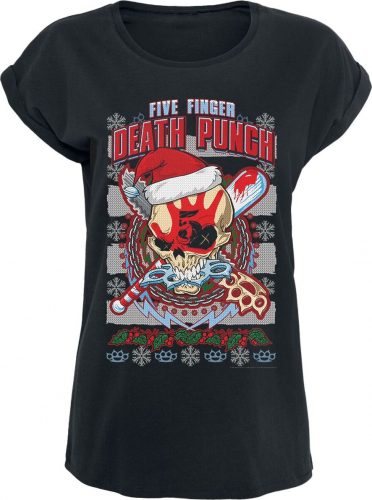 Five Finger Death Punch Zombie Kill Xmas Dámské tričko černá
