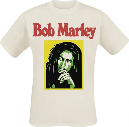 Bob Marley Rasta Coloured Tričko přírodní