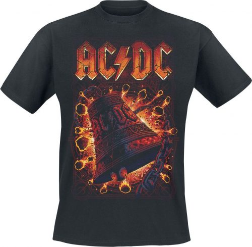 AC/DC Hells Bells Explosion Tričko černá