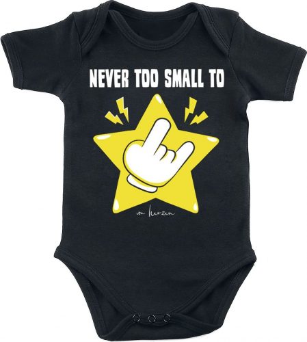 Never Too Small To Rock Kids - Never Too Small To Rock body černá