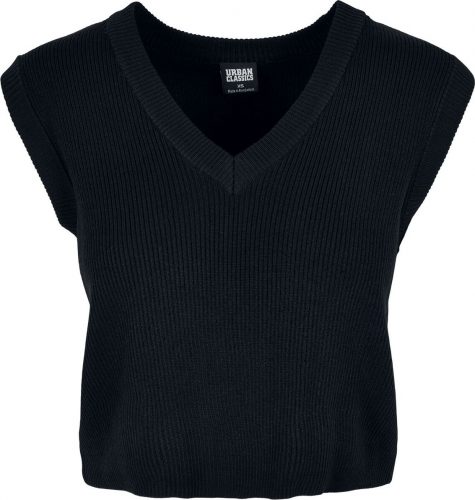Urban Classics Ladies Short Knittd Slip On Pletený svetr černá